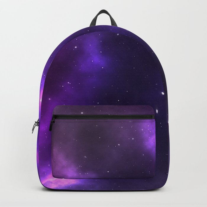 Abstract purple pink violet interstellar nebula Backpack
