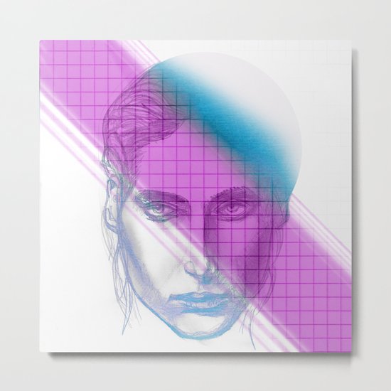 Brain Deformation Metal Print