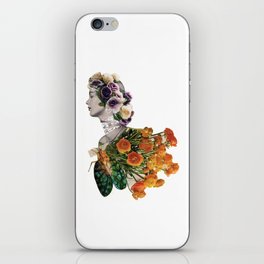 Retro Floral Collage / you never brought me flowers so I became my own bouquet iPhone Skin