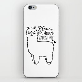 Llama Be Your Valentine iPhone Skin