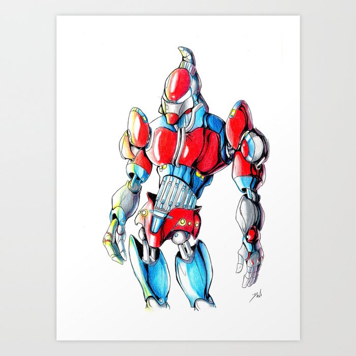 ROBOT MAN 1 Art Print