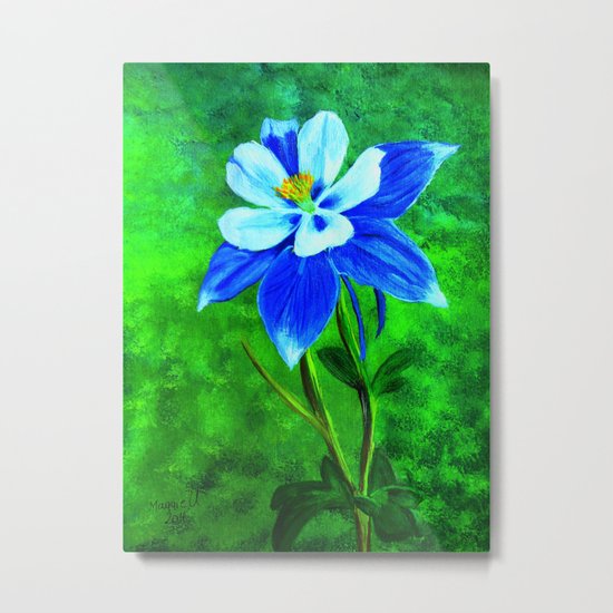 Blue columbine Metal Print