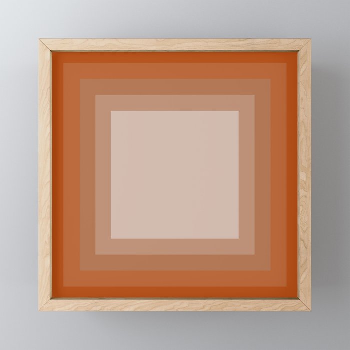 Orange Gradient Framed Mini Art Print