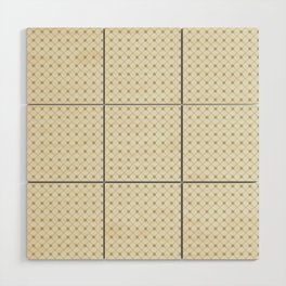 Earthy Green on Cream Parable to 2020 Color of the Year Back to Nature Polka Dot Grid Pattern Wood Wall Art