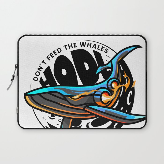 Don't Feed the Whales Bitcoin HODL Laptop Sleeve