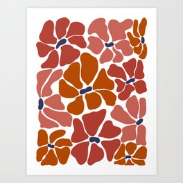 Floral Cut Out - Papier Decoupes Art Print