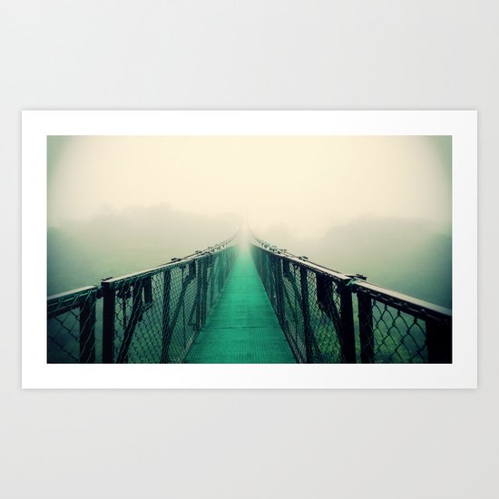 suspension bridge Art Print