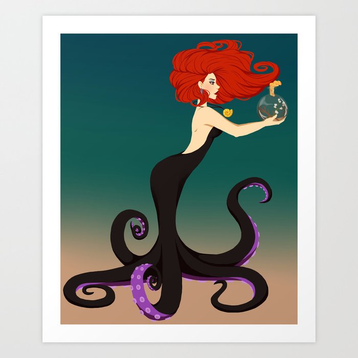 Ariel Sea Witch Art Print