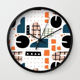 Bohemian Patches Wall Clock