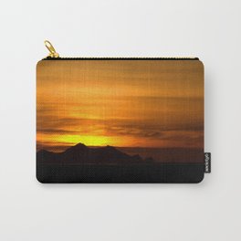 Sunset and Vestmannaeyjar 3 Carry-All Pouch | Cloud, Island, Sun, Iceland, Sunset, Nature, Color, Photo, Sky 