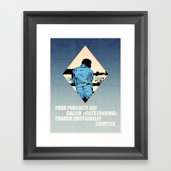 Emotionally complex Framed Art Print