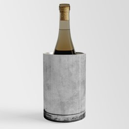 Black and Gold grunge stripes on modern grey concrete abstract backround I - Stripe - Striped Wine Chiller