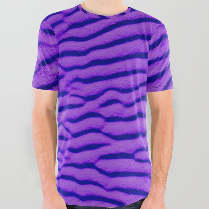 Psychedelic Ripple - Moody Stripes All Over Graphic Tee