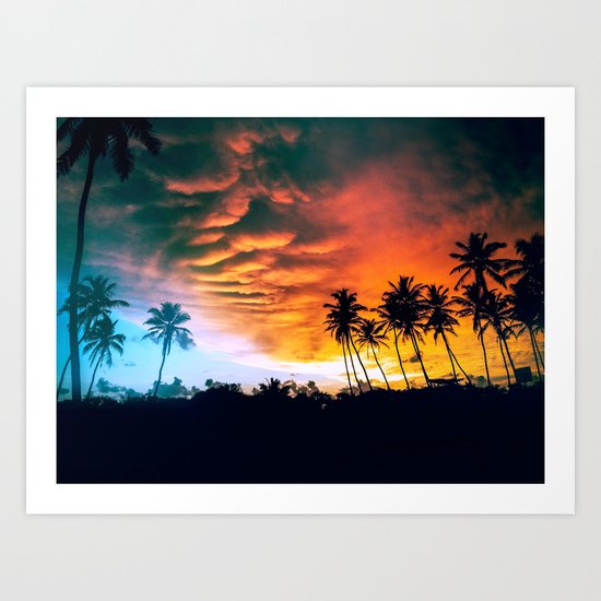 Beach Sunset Art Print