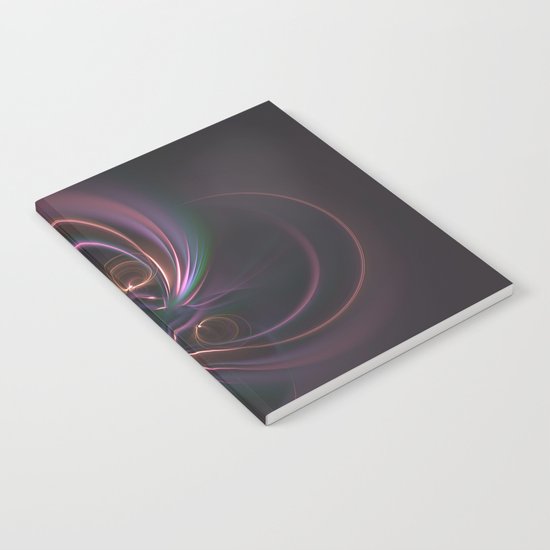 Moons Fractal in Warm Tones Notebook