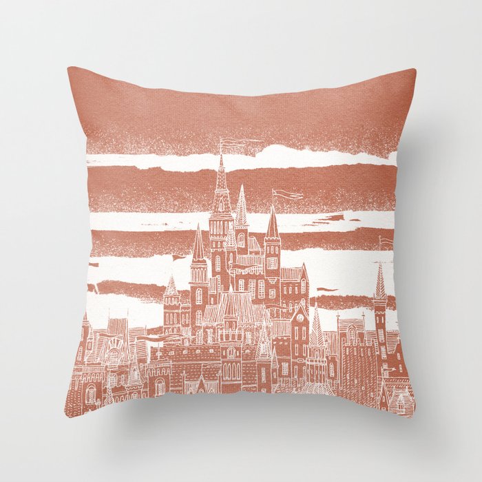 Jupiter Celestial City Throw Pillow