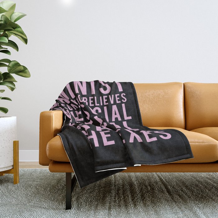 DEFINITION OF FEMINIST Throw Blanket