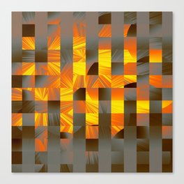 Abstract in Black Frame Canvas Print