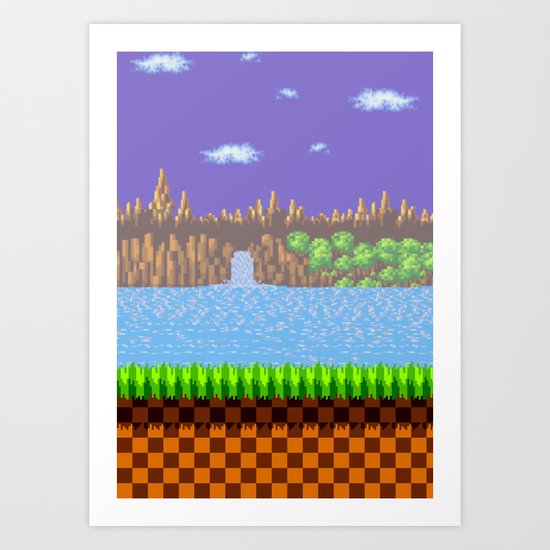 Green Hill Art Print