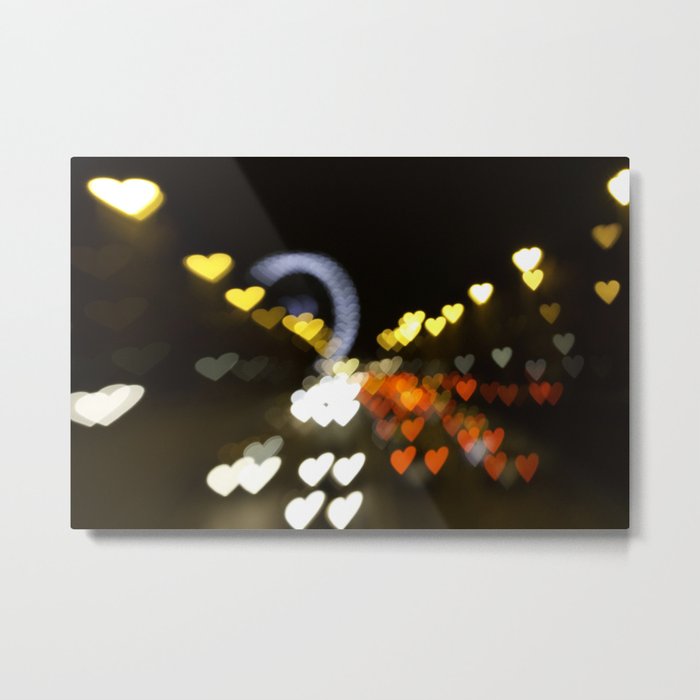 Love Along the Champs Elysees Metal Print