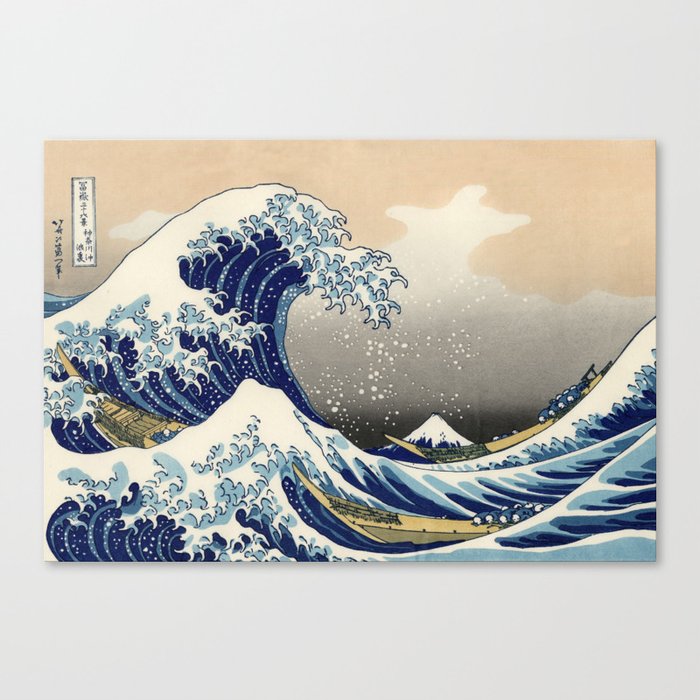 Hokusai - The great wave Canvas Print