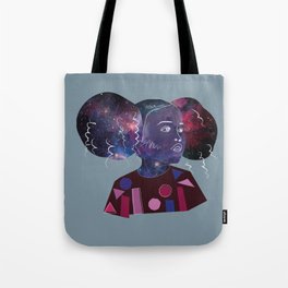 space Universe girl love Tote Bag