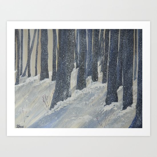 Winter Forest Art Print