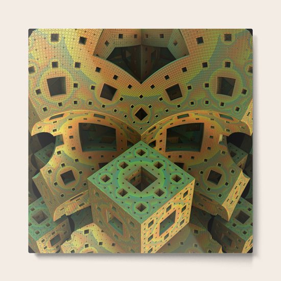 Puzzle Box Metal Print