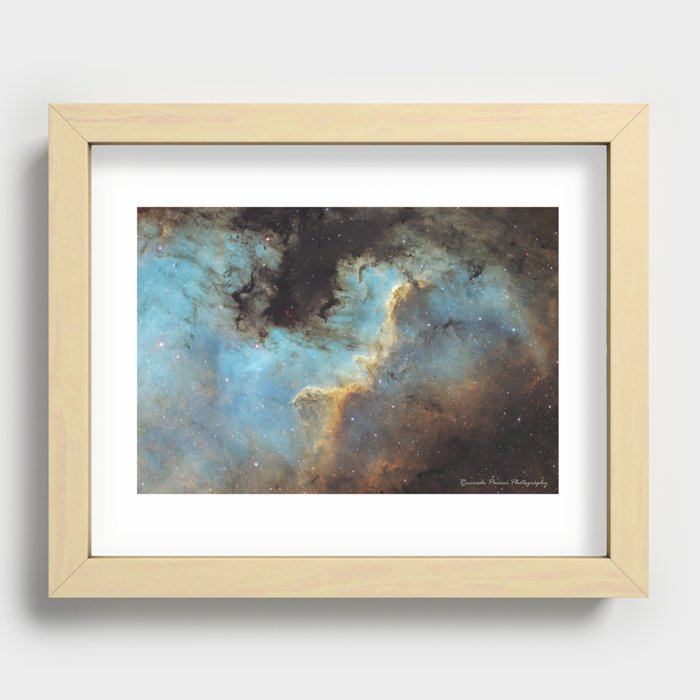 north America nebula Recessed Framed Print