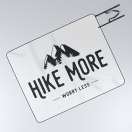 Hike More Worry Less Picnic Blanket