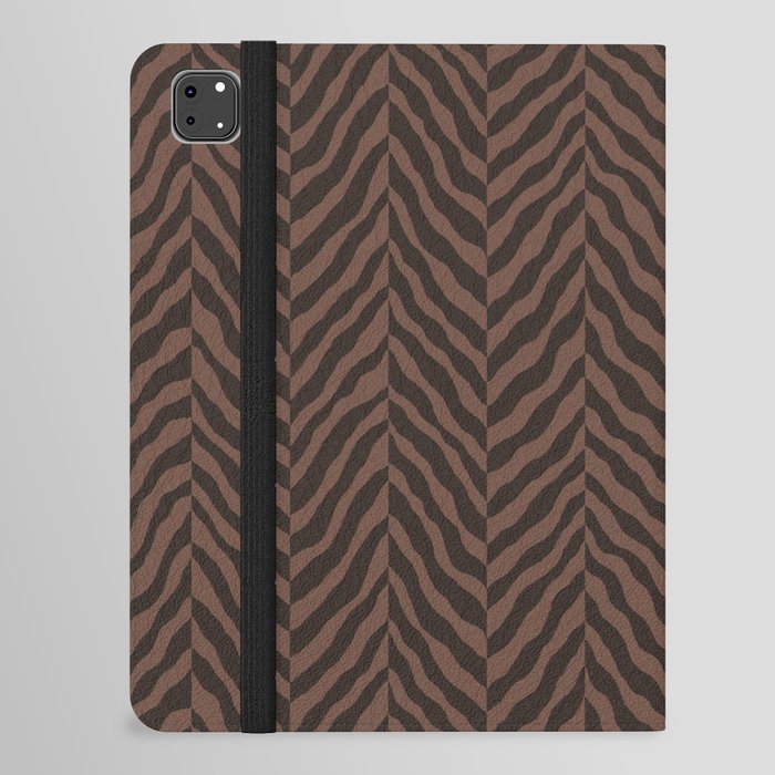 Abstract Zebra chevron pattern. Digital animal print Illustration Background. iPad Folio Case