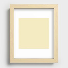 Calm Yellow Recessed Framed Print