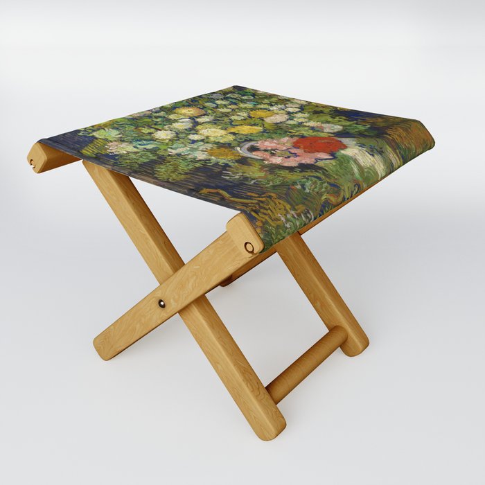 Vincent van Gogh "Bouquet of Flowers in a Vase" Folding Stool