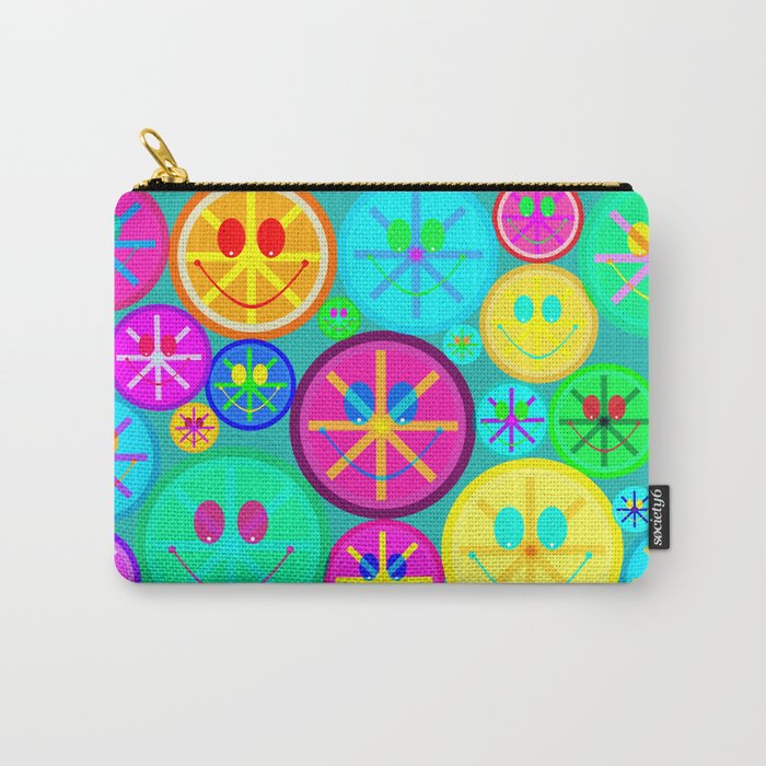 Happy Smiley face Carry-All Pouch