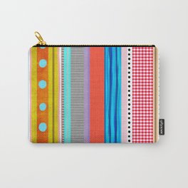 Polka Dots  and Colorful Fun Carry-All Pouch | Towels, Homedecor, Verticallines, Windowcurtains, Homedekor, Polkadotshomedecor, Rugs, Mixed Media, Graphicdesign, Stripedwhiteblack 