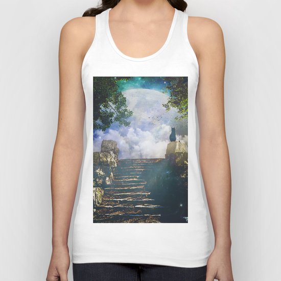 Moon Stairs Unisex Tank Top