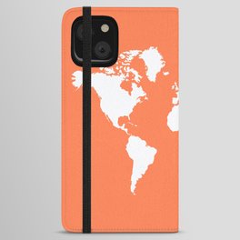 Coral Elegant World iPhone Wallet Case