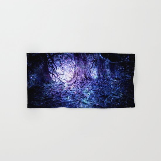 The Wishing Tree : Purple Blue Hand & Bath Towel