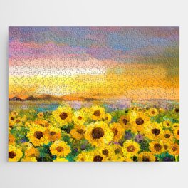 Sunflower art Jigsaw Puzzle