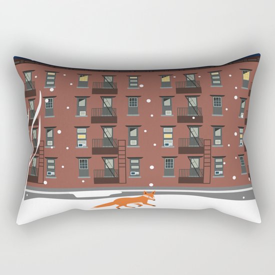Winter in New York Rectangular Pillow