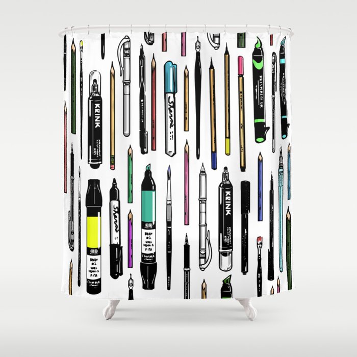 Pent Up Creativity (Color) Shower Curtain