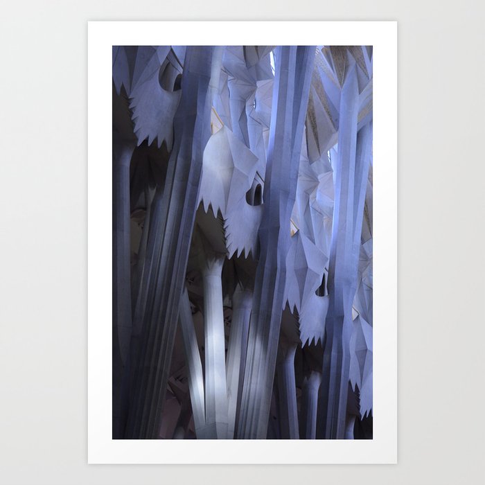 Abstract Sagrada Familia Art Print By 13sleach Society6