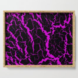 Cracked Space Lava - Pink Serving Tray