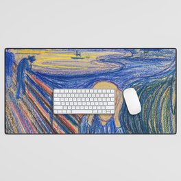 Edvard Munch - The Scream 1895 Desk Mat