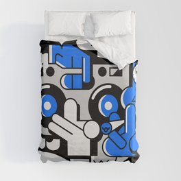 GET THE PARTY STARTED. STREET ART2 Duvet Cover