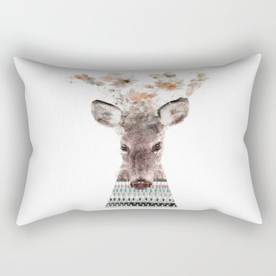 in nature deer Rectangular Pillow