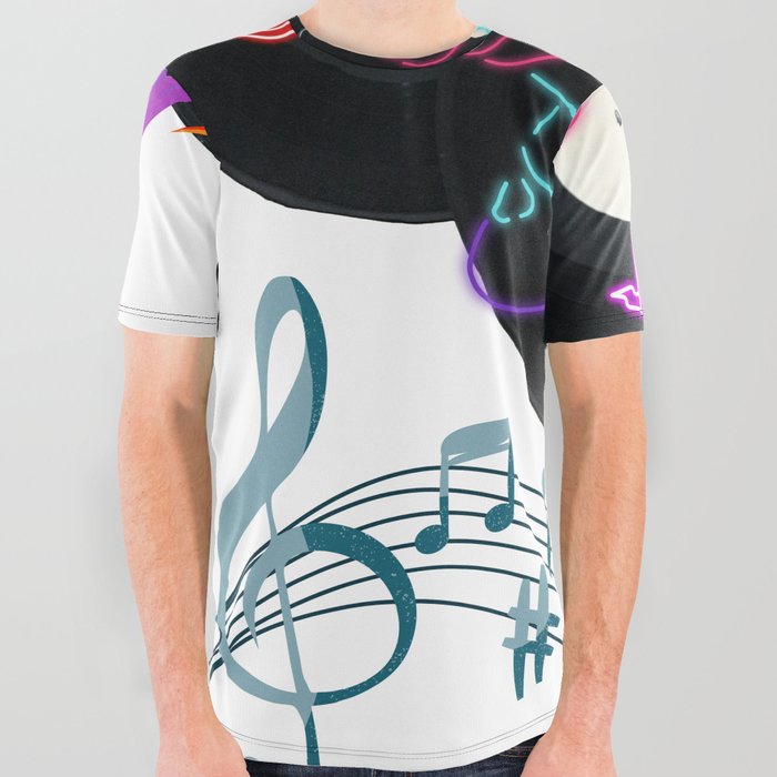 Everything Music All Over Graphic Tee