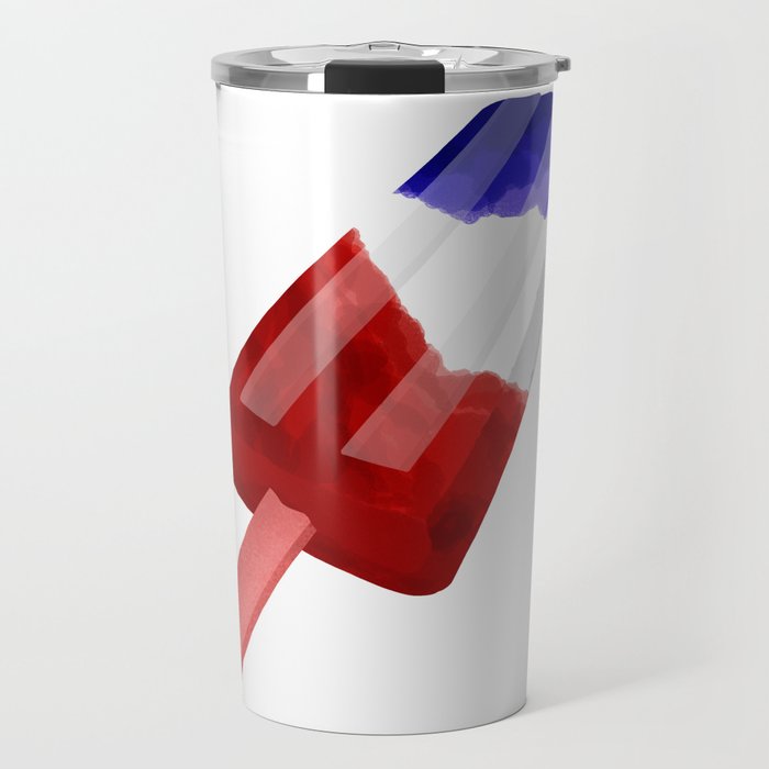Popsicle Red White and Blue Travel Mug