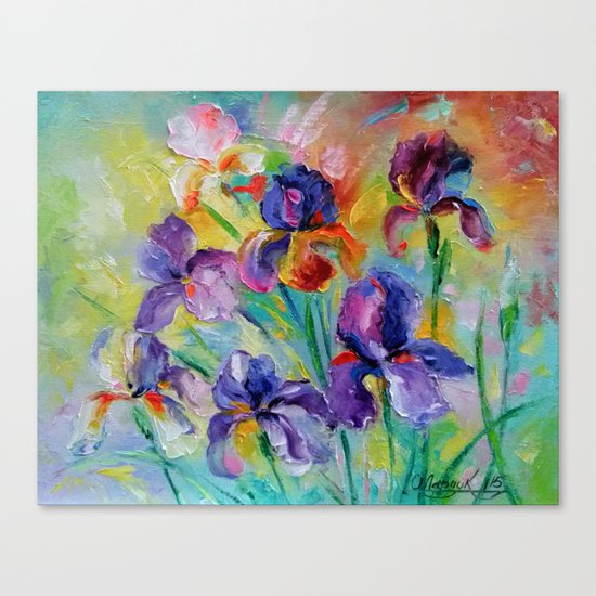 Irises Canvas Print