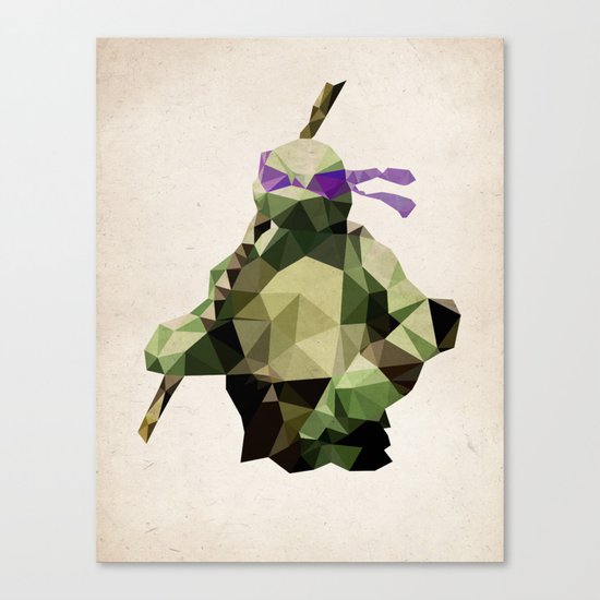 Polygon Heroes - Donatello Canvas Print